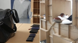 allestimento, showroom, fredperry, allestimento settimana della modo